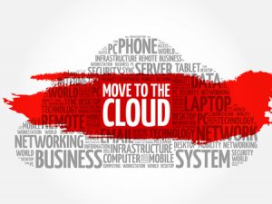Move to the cloud word cloud